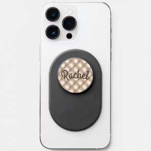 Luxury Diamond Upholstery Personalized Name Letter PopSocket