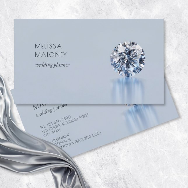 Luxury Diamonds Jeweler Jewelry Store Business Card (Creator Uploaded)
