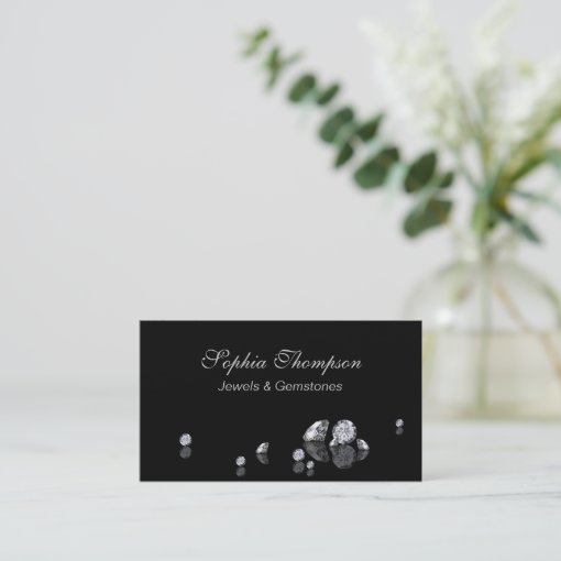Luxury Diamonds Jewelry Store Business Card Zazzle