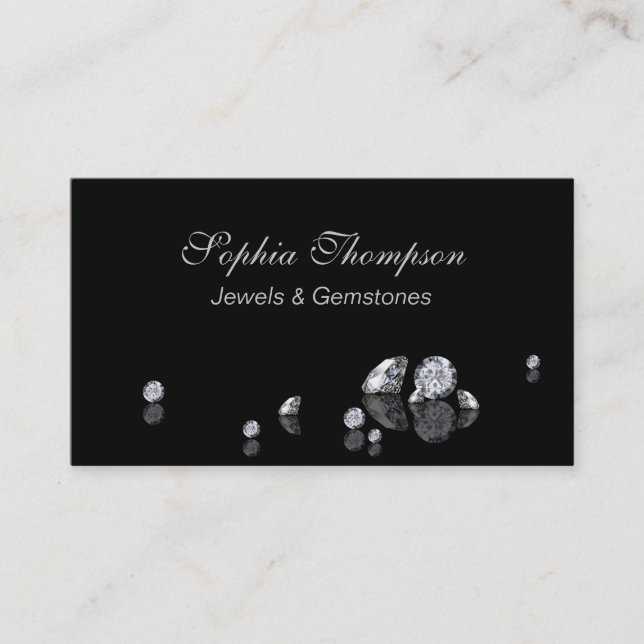 Luxury Diamonds Jewelry Store - Business Card (Front)