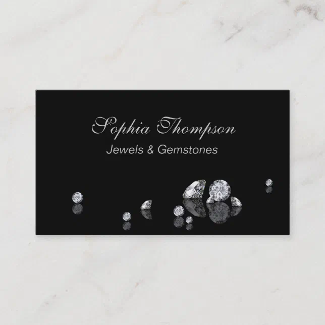 Luxury Diamonds Jewelry Store Business Card Zazzle