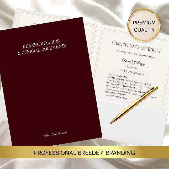 Luxury Dog Breeder Presentation Folder  (Creator Uploaded)