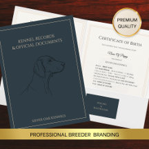 Luxury Dog Breeder Presentation Folder 