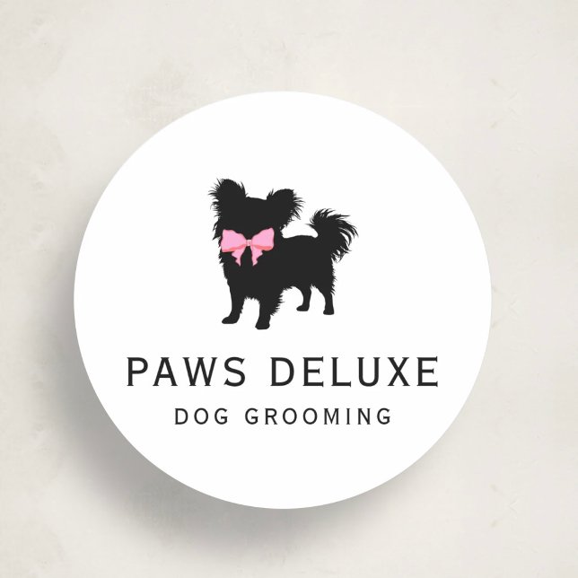 Luxury Dog Grooming Sticker | Dog Silhouette Logo (Creator Uploaded)