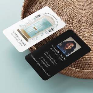 Luxury Door Professional Real Estate Agent Photo Business Card