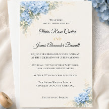 Luxury Dusty Blue Hydrangea Wedding