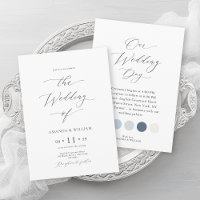 Luxury Dusty Blue Wedding with Attire Colors