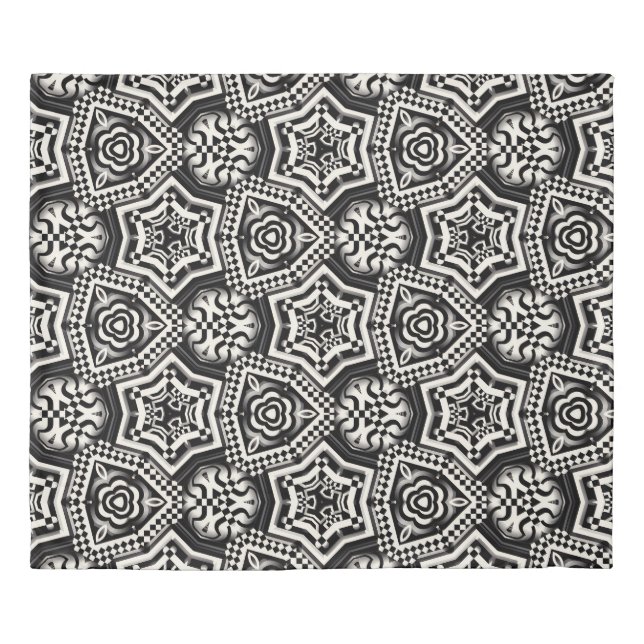Luxury Duvet Cover | Double Sided Checkerboard  (Front)