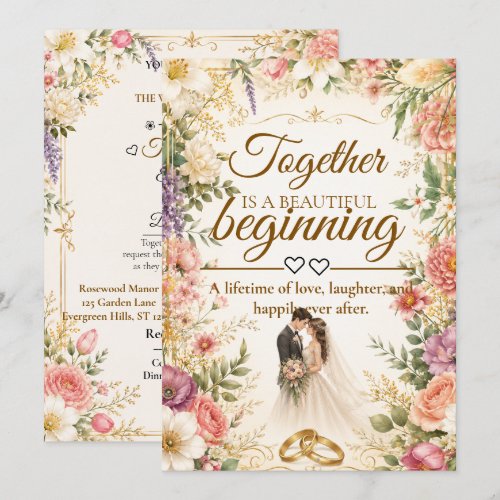 Luxury Editable Card for wedding invitation