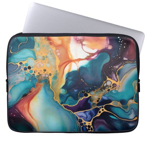 Luxury Elegant Abstract Marble Beautiful  Laptop Sleeve