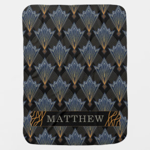 Luxury Elegant Art Trendy Deco Pattern Baby Blanket