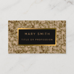 Luxury Elegant Black Gold Business Card