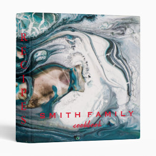 Luxury elegant  blush gold Pink recipes 3 Ring Bin Binder