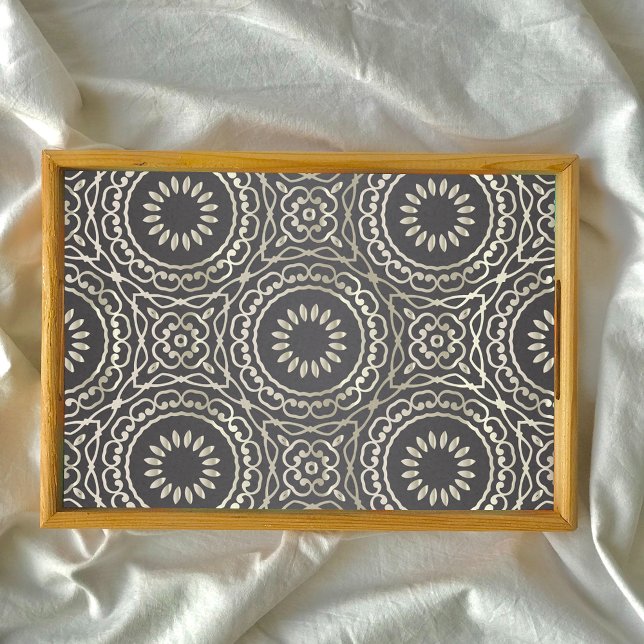 Luxury Elegant Chic Faux Gold And Black Arabesque Tissue Paper (Creator Uploaded)