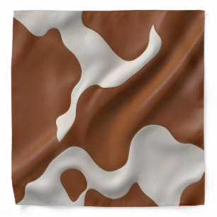 Luxury Elegant Faux Cow Leather Modern Collection Bandana