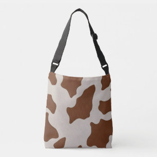 Luxury Elegant Faux Cow Leather Trendy Collection Crossbody Bag