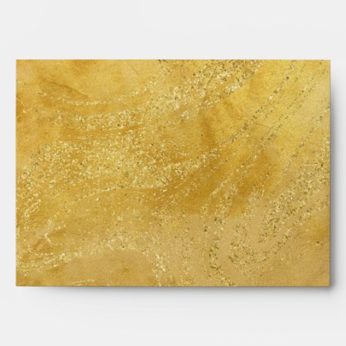 Luxury Elegant Gold Glitter Marble Envelope