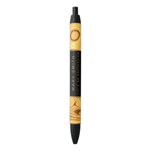 Luxury Elegant Gold Marble Blue Ink Pen