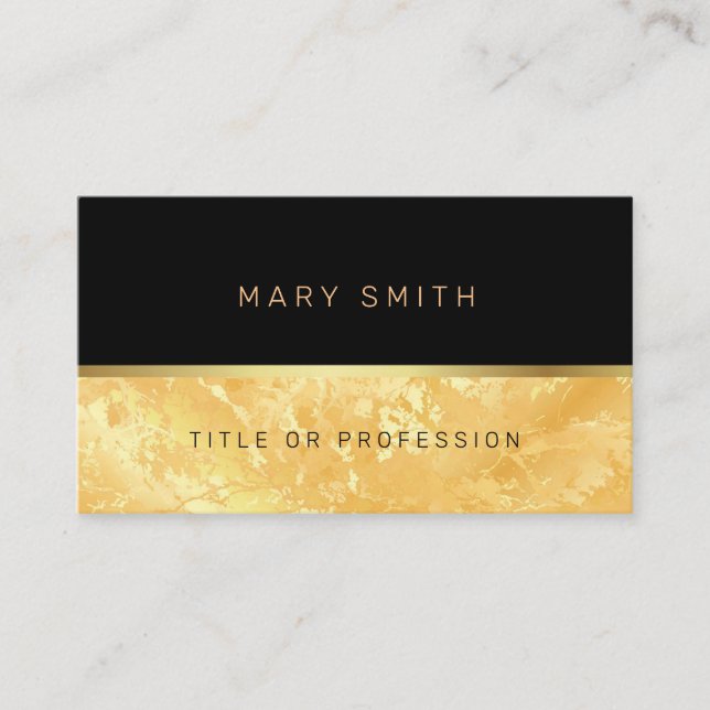 Luxury Elegant Marble Business Card (Front)