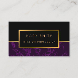 Luxury Elegant Marble Business Card