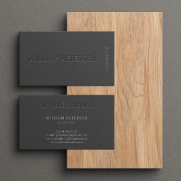 Luxury elegant matte black and grey professional business card