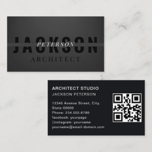Luxury elegant matte black and grey professional  business card
