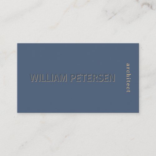 Luxury elegant matte navy and gold professional business card