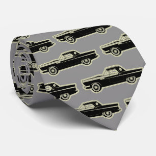 Luxury Elegant Modern Black Gold Car Neck Tie