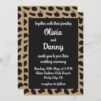 Luxury Elegant Modern Leopard Wedding