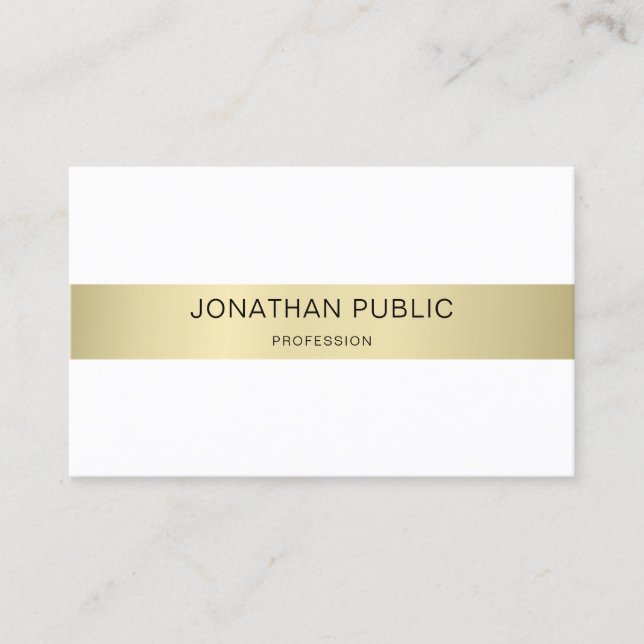 Luxury Elegant Modern Simple Plain Trendy Design Business Card (Front)