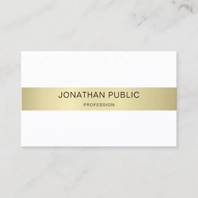 Luxury Elegant Modern Simple Plain Trendy Design Business Card | Zazzle