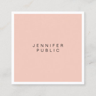 Luxury Elegant Modern Simple Professional Graceful Square Business Card