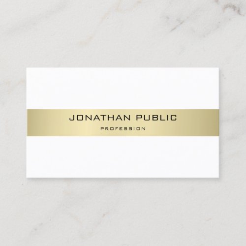 Luxury Elegant Modern Sleek Design Trendy Plain Business Card