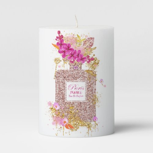 Luxury Elegant Perfume  Pillar Candle
