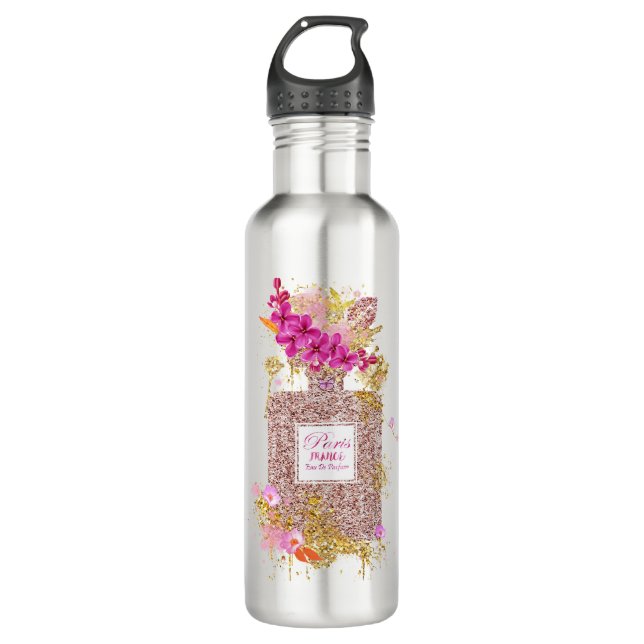 Luxury Elegant Perfume  Stainless Steel Water Bottle (Front)