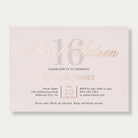 Luxury Elegant Pink Sweet 16