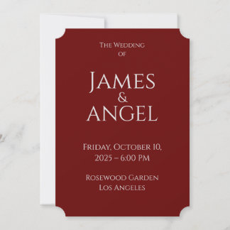 Luxury Elegant Wedding Invitation | Fully Editable