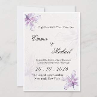 Luxury Elegant Wedding Invitation Template | Moder