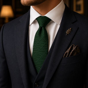 Luxury Emerald Green Check Tie   Old Money Wedding