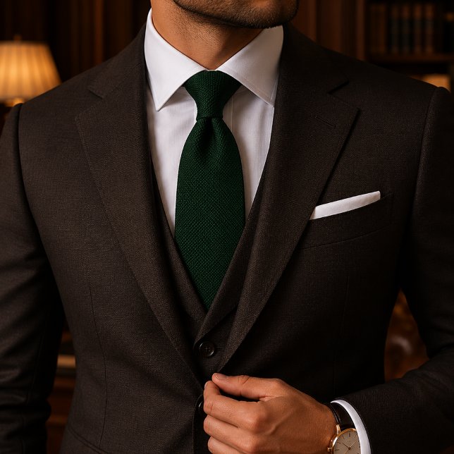 Luxury Emerald Green Textured Neck Tie (Creator Uploaded)