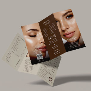 Luxury Esthetician Price List Tri-Fold Brochure