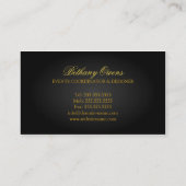 Luxury Event Planner Business Card (Back)