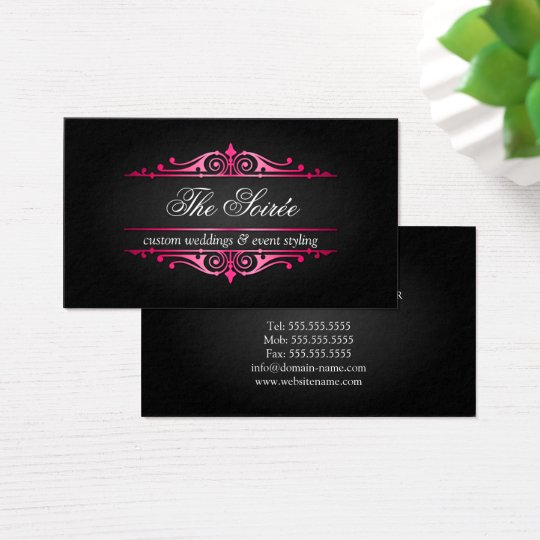 party planner business cards