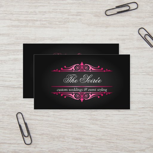 Customizable Luxury Event Planner Business Cards