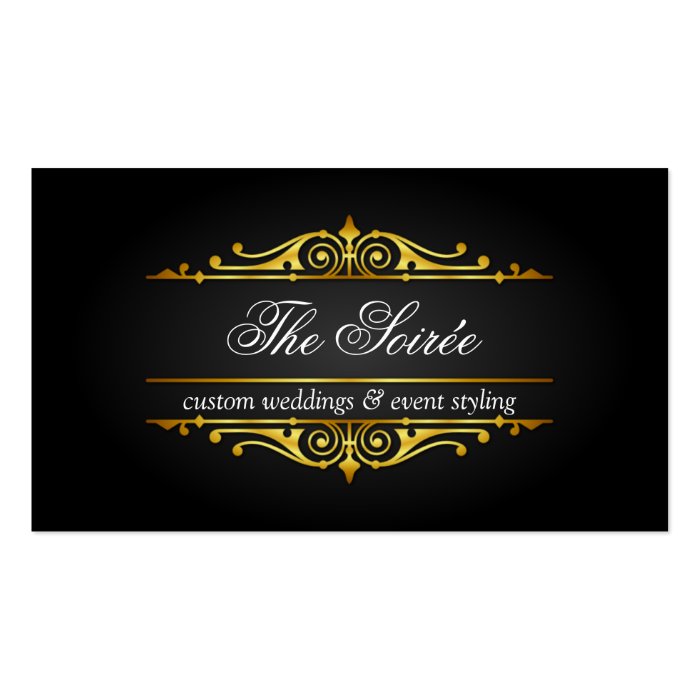 Luxury Event Planner Business Cards | Zazzle