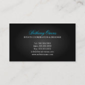 Luxury Event Planner Business Cards (Back)