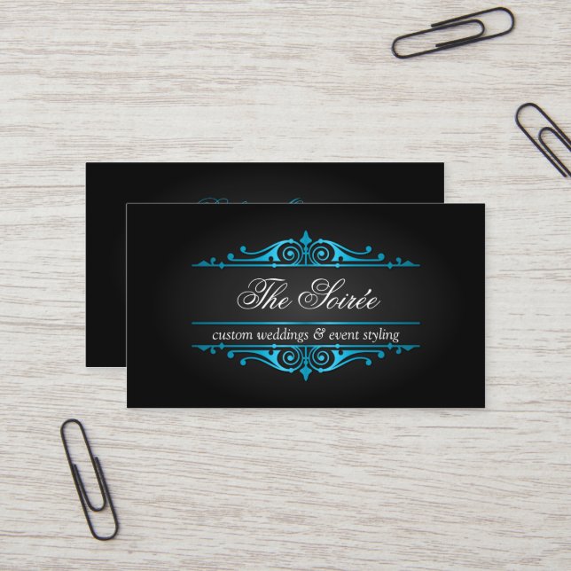 Luxury Event Planner Business Cards (Front/Back In Situ)