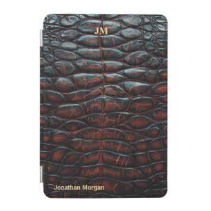 Luxury Executive Monogram Premium Leather iPad Mini Cover