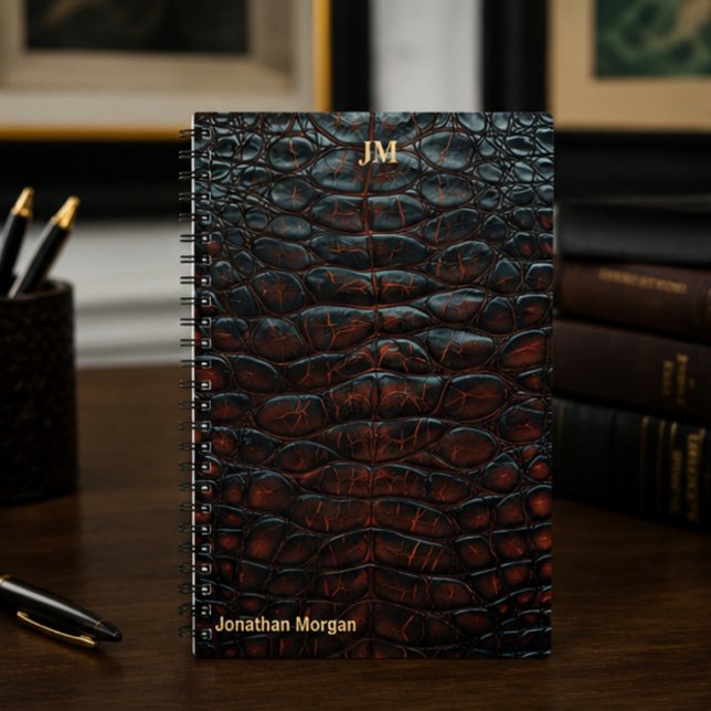 Luxury Executive Monogram Premium Leather  Notebook (Creator Uploaded)