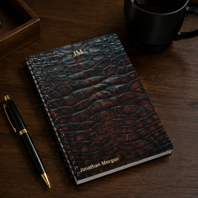 Luxury Executive Monogram Premium Leather  Notebook (Creator Uploaded)